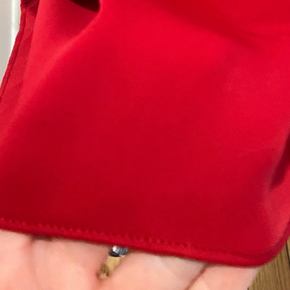 Beautiful Red Chico's Blouse - Size 3 - Picture 4 of 9